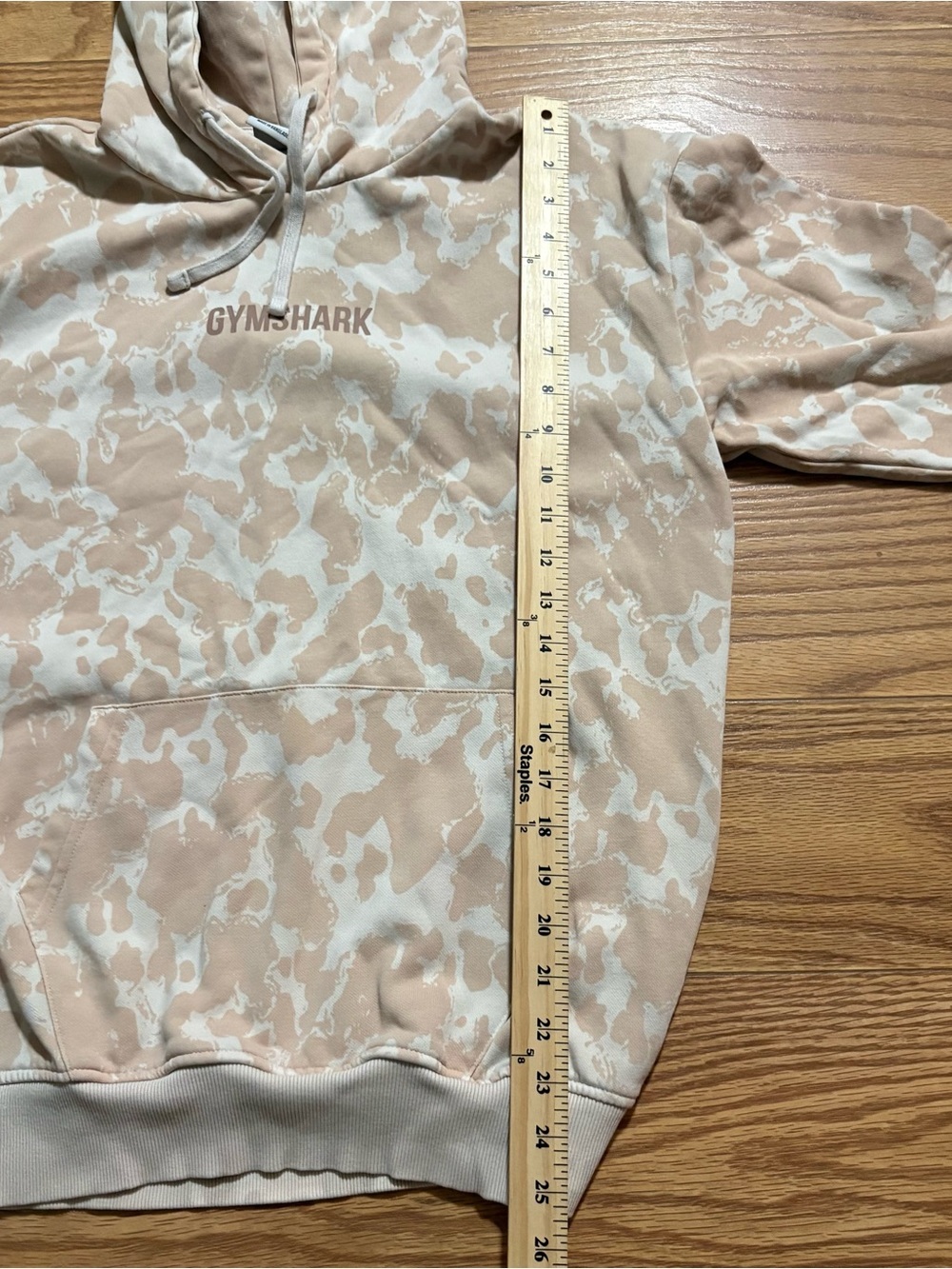 Gymshark Pink Camo Pullover Gym Athletic Workout Hoodie Small - Picture 6 of 7